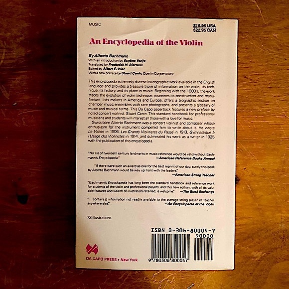 Book VIOLIN ENCYCLOPEDIA Paperback by Alberto Bachmann - Picture 3 of 3